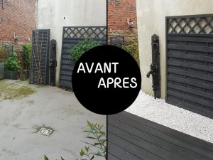 Les travaux avant après