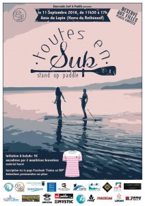 "Toutes en Sup" à l'Anse du Lupin au Havre de Rothéneuf