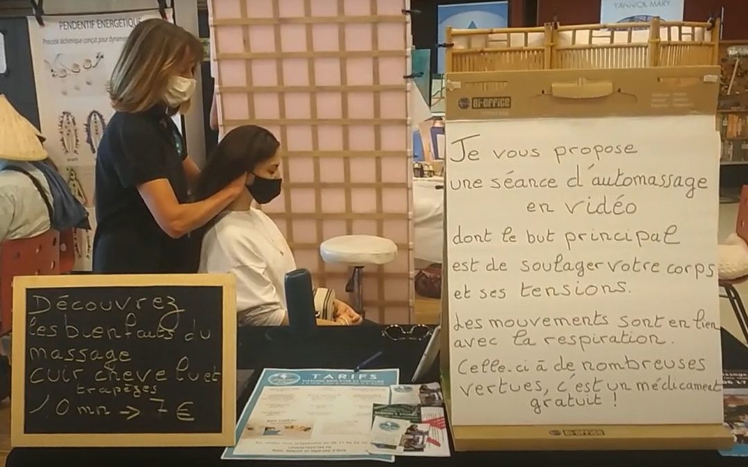 Atelier découverte du massage Légèreté d’Être au Salon Destination Bien-être de Saint-Coulomb