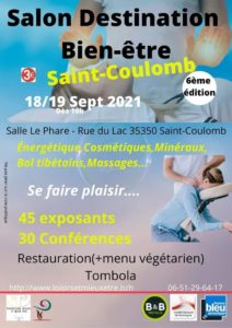 Salon Destination Bien-être à Saint-Coulomb les 18 et 19 septembre 2021