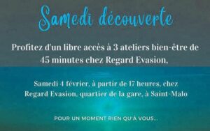 Trois atelier bien-être chez Regard Evasion à Saint-Malo